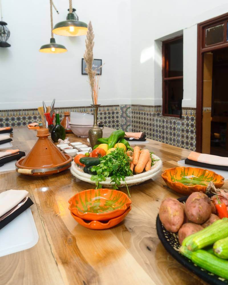 Tagine and vegetables